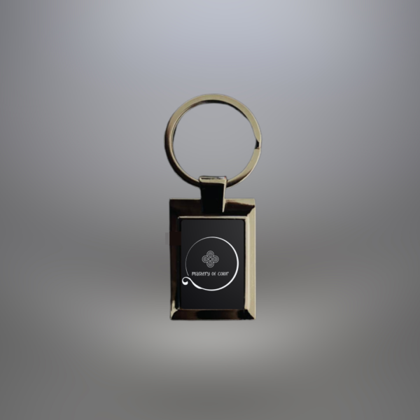Llavero rectangular metalico personalizado